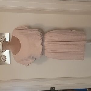 Basic/Basique Cream Mini Dress, Size L, EUC!